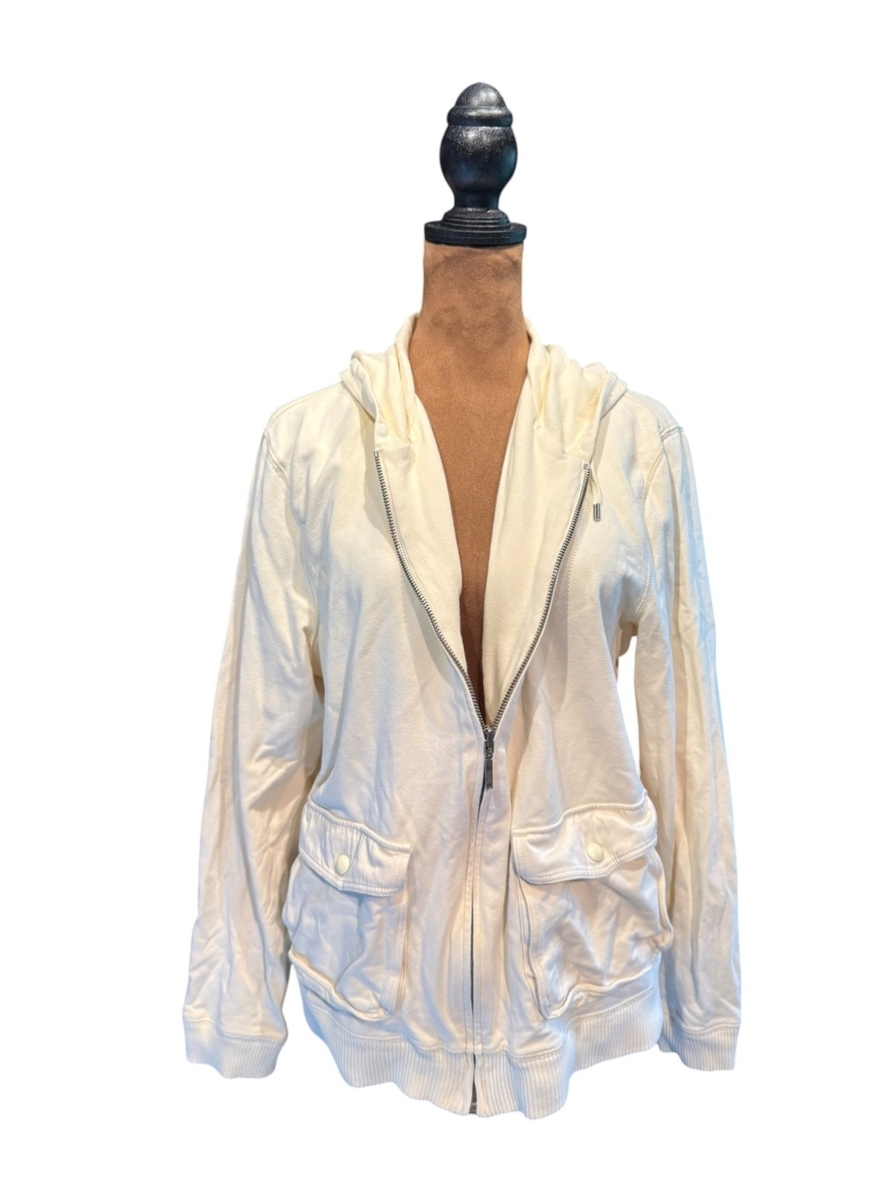 Ralph Lauren Cream Zip-Up Hoodie Jacket